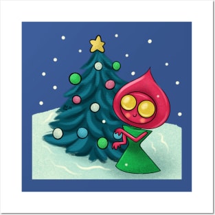 Flatwoods monster holiday Posters and Art